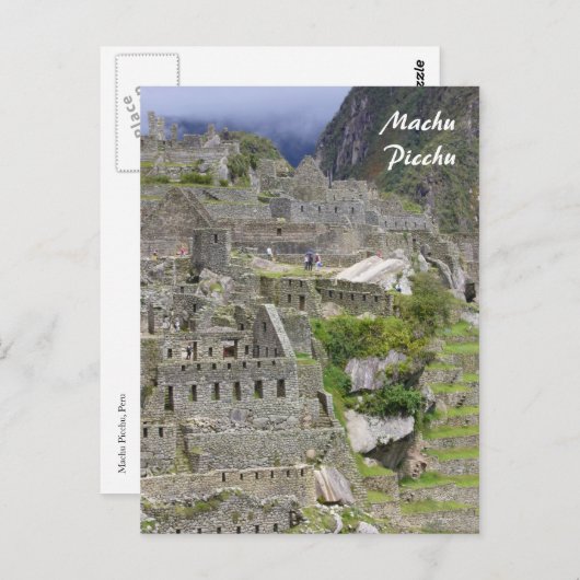 Carte Postale picchu péru (Devant / Derrière)