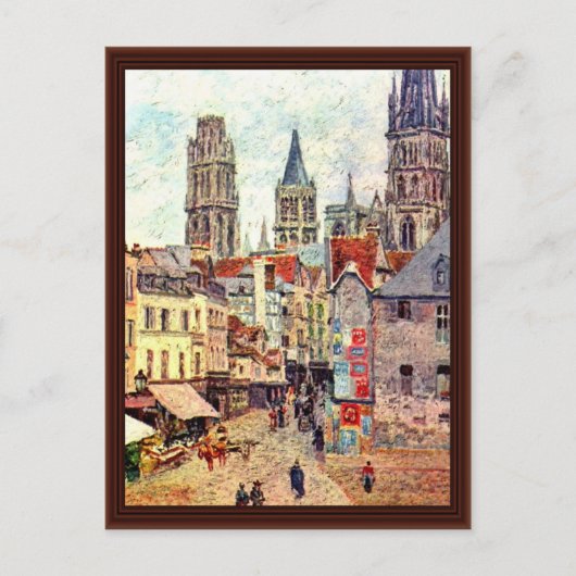 Carte Postale Picerie Rouen, Par Pissarro Camille (Devant)