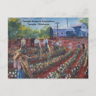 Carte Postale Pickin de coton en Oklahoma