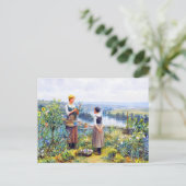 Carte Postale Picking Flowers par Daniel Ridgway Knight (Debout devant)