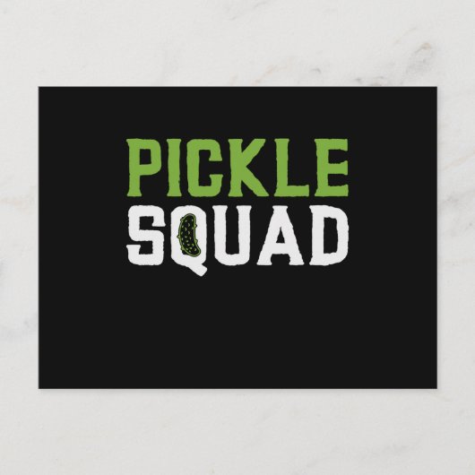 Carte Postale Pickle Cucumber Veger Squad Green Grocer World (Devant)