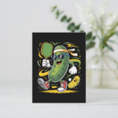 Carte Postale Pickle Jouant au Pickleball (Debout devant)