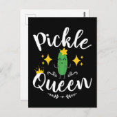 Carte Postale Pickle Queen Femmes Pickles Lover (Devant / Derrière)
