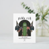 Carte Postale Pickle Rick - Je suis un scientifique Citation gra (Debout devant)