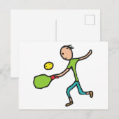 Carte Postale Pickleball (Devant / Derrière)