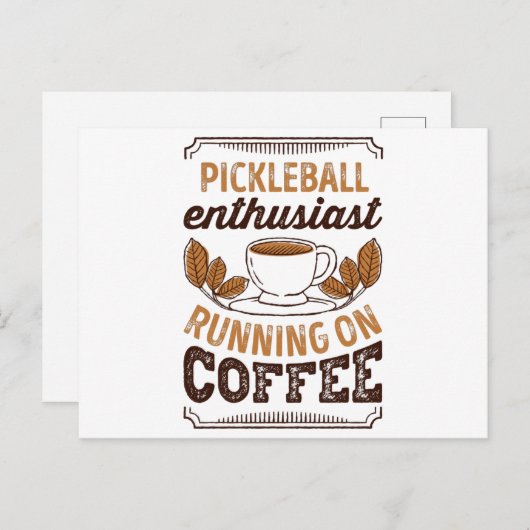 Carte Postale Pickleball (Devant / Derrière)