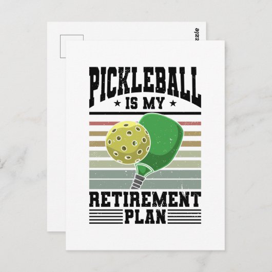 Carte Postale Pickleball (Devant / Derrière)