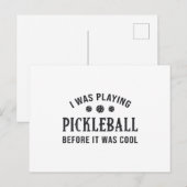 Carte Postale Pickleball Dink Je Jouais Pickleball Don (Devant / Derrière)