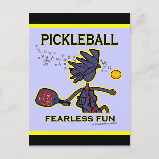 Carte Postale Pickleball Fearless (Devant)