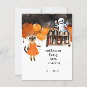 Carte Postale Pickleball Halloween Party pour Amoureux de les ch