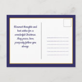 Carte Postale Pickleball 🎄 Joyeux Noël, texte personnalisé (Dos)