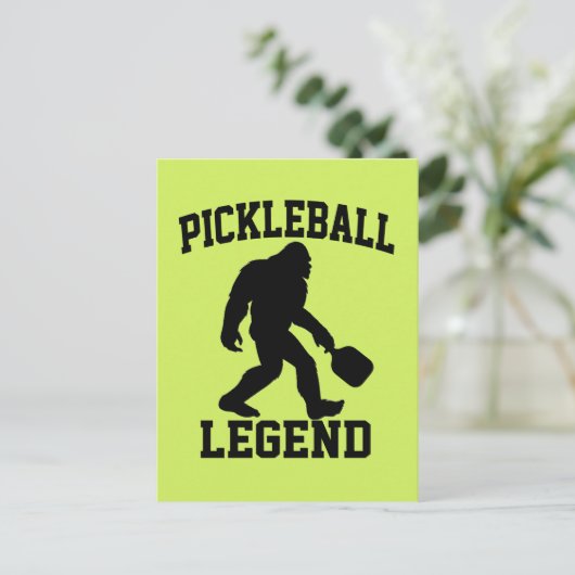 Carte Postale Pickleball Legend Funny Bigfoot (Debout devant)