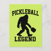 Carte Postale Pickleball Legend Funny Bigfoot (Devant)