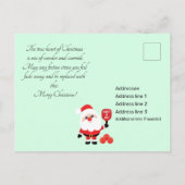 Carte postale Pickleball 🎅 Père Noël (Dos)