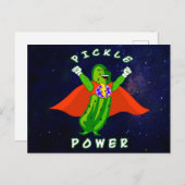 Carte Postale Pickleball Pickleball Superhero (Devant / Derrière)