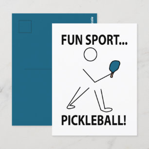 Carte Postale Pickleball Player Sports Amusement Sport Picklebal