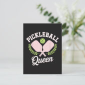 Carte Postale Pickleball Queen Funny Pickleball Player (Debout devant)