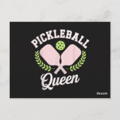 Carte Postale Pickleball Queen Funny Pickleball Player (Dos)