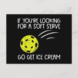 Carte Postale Pickleball Soft Sert Obtenir Crème Glace Pickle Ba