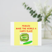 Carte Postale pickles (Debout devant)