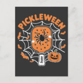 Carte Postale Pickleween Funny Éffrayant Halloween Pickleball Sp (Devant)