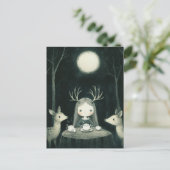 Carte Postale Picnic With Deer (Debout devant)