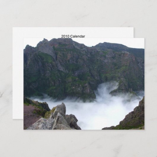 Carte postale Pico do Areeiro (Devant / Derrière)