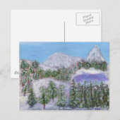 Carte Postale Pics neigeux (Devant / Derrière)