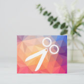 Carte Postale Pictogramme de coiffure coupée (Debout devant)