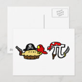 Carte Postale Pie & Pi Pirates (Devant / Derrière)