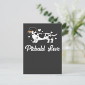 Carte Postale Piebald Dachshund Chien Propriétaire Cadeau (Debout devant)