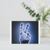 Carte Postale pièce au néon (Debout devant)