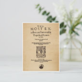 Carte Postale Pièce avant du Quarto Roméo et Juliette (1599) (Debout devant)