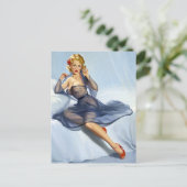 Carte Postale Pièce bleue vers le haut (Debout devant)