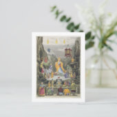 Carte Postale Pièce d'autel dans le temple 'Yun Stzoo Stzee', Ti (Debout devant)