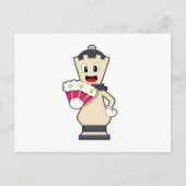 Carte Postale Pièce de jeu d'échecs Reine à Chess.PNG (Devant)