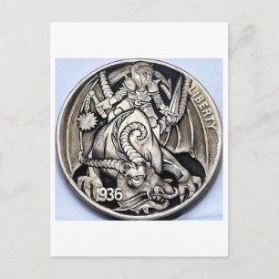 Carte Postale Pièce de nickel de tramp 1936 pièce de nickel de b