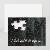 Carte Postale Pièce de puzzle manquante (Devant / Derrière)