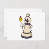 Carte Postale Pièce de roi d'échecs à Chess.PNG (Devant / Derrière)