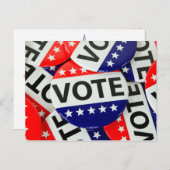 Carte Postale Pièce de vote (Devant / Derrière)