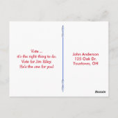 Carte Postale Pièce de vote (Dos)