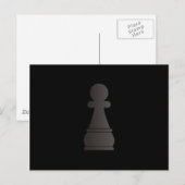 Carte Postale Pièce d'échecs Black Paz (Devant / Derrière)