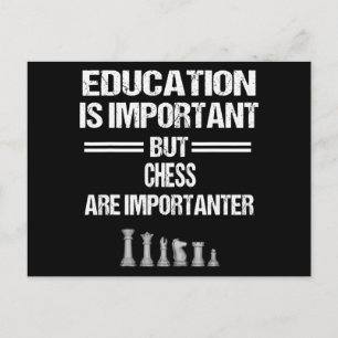 Carte Postale Pièce d'échecs Éducation Humour Sarcastique Drôle