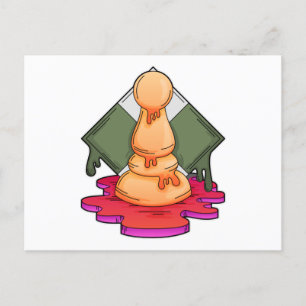 Carte Postale Pièce d'échecs Pawn