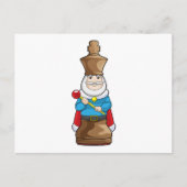 Carte Postale Pièce d'échecs Roi Échecs (Devant)
