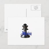 Carte Postale Pièce King Chess (Devant / Derrière)