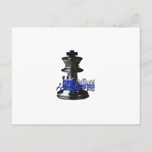 Carte Postale Pièce King Chess (Devant)