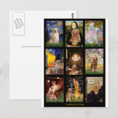 Carte Postale Pièce maîtresse Golden Retrivers (Devant / Derrière)