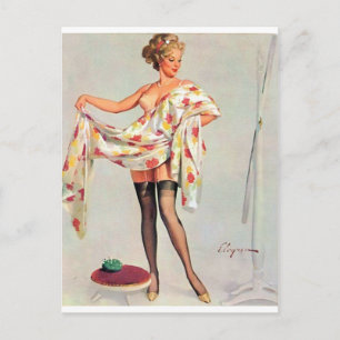 Carte Postale Pièce miroir vers le haut