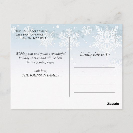 Carte Postale Piece on Earth PHOTO Noël Fêtes de voeux (Dos)